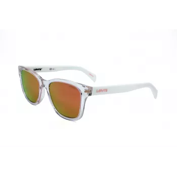 LEVI'S LV-1002-S-900 Unisex stačiakampiai akiniai nuo saulės juodi/pilki 53mm
