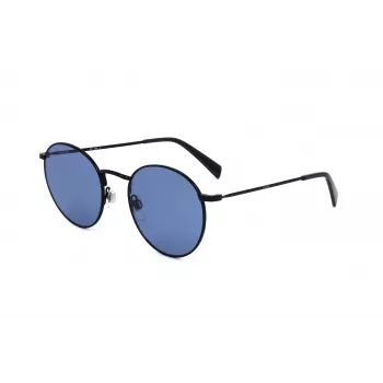 LEVI'S LV-1005-S-08A Unisex akiniai - Klasikinis stačiakampis acetatinis rėmelis - UV400 pilki polikarbonatiniai lęšiai - 52/21/145 mm