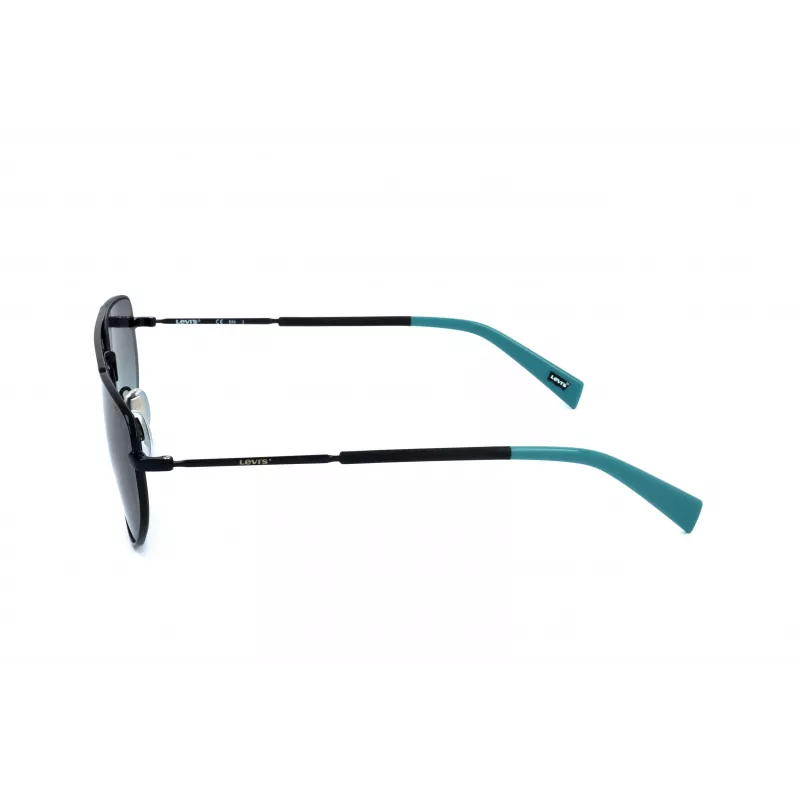 LEVI'S LV-1018-S-807 Unisex akiniai, juodas rėmelis, pilki lęšiai, 59 mm