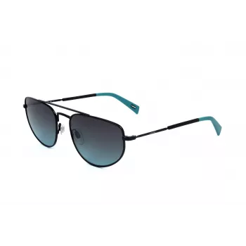 LEVI'S LV-1018-S-807 Unisex akiniai, juodas rėmelis, pilki lęšiai, 59 mm