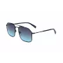 LEVI'S LV-1021-S-807 Unisex akiniai nuo saulės - juodas acetatinis rėmelis, pilki polikarbonatiniai lęšiai, 58 mm