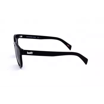 LEVI'S LV-1022-S-807 Unisex kvadratiniai akiniai nuo saulės juodi/pilki 51mm