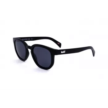 LEVI'S LV-1022-S-807 Unisex kvadratiniai akiniai nuo saulės juodi/pilki 51mm
