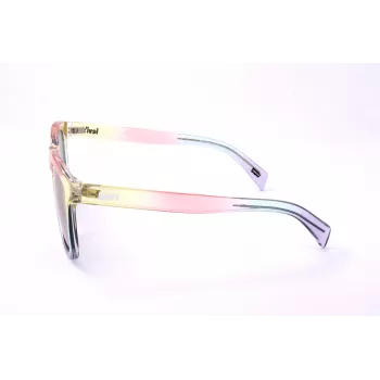 LEVI'S LV-1023-S-F74 Unisex akiniai nuo saulės Havana acetato rėmeliu, pilki polikarbonatiniai lęšiai, 53 mm