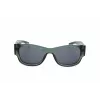 LEVI'S LV-1033-S-1ED Unisex stačiakampiai akiniai nuo saulės - juodas rėmelis, pilki lęšiai 53mm