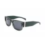 LEVI'S LV-1033-S-1ED Unisex stačiakampiai akiniai nuo saulės - juodas rėmelis, pilki lęšiai 53mm