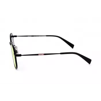 LEVI'S LV-1035-S-003 Unisex akiniai, juodas rėmelis, pilki lęšiai, 51/22/140 mm