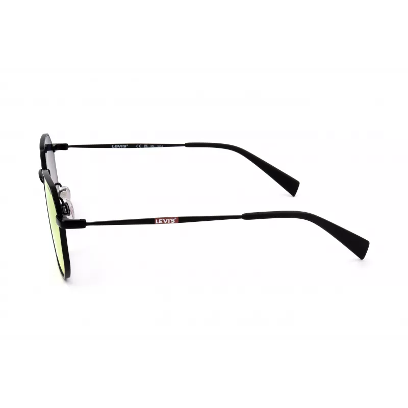 LEVI'S LV-1035-S-003 Unisex akiniai, juodas rėmelis, pilki lęšiai, 51/22/140 mm