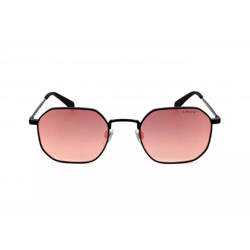 LEVI'S LV-1035-S-003 Unisex akiniai, juodas rėmelis, pilki lęšiai, 51/22/140 mm