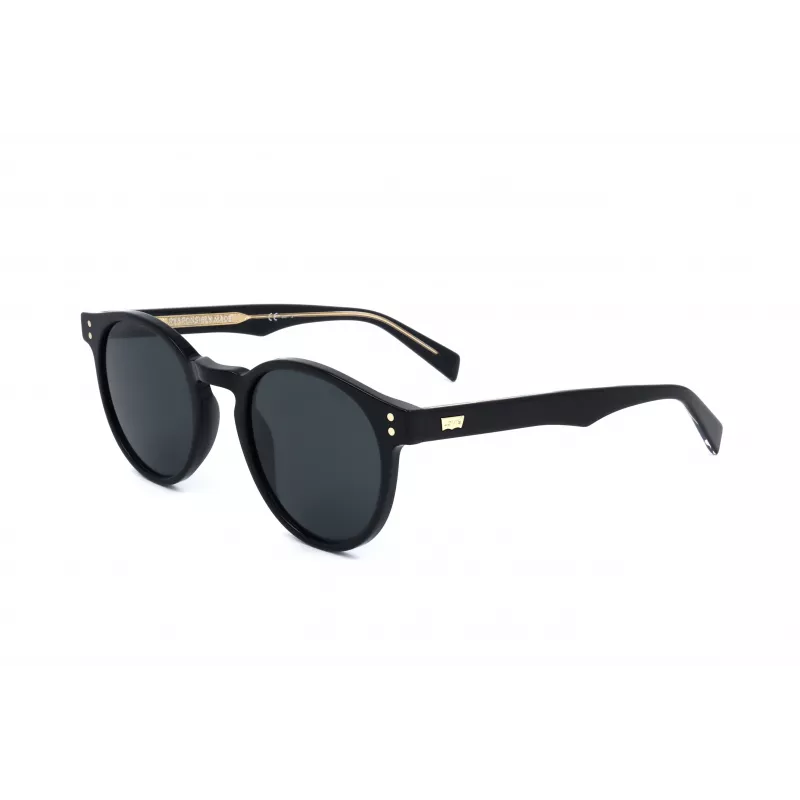 LEVI'S LV-5005-S-807 Vyriški akiniai nuo saulės Juodas rėmas Pilki lęšiai 50mm