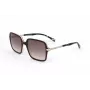 LEVI'S LV-5018-S-MS5 Moteriški stačiakampiai akiniai nuo saulės - Havana/Vėžlio šarvo acetato rėmelis, rudi polikarbonatiniai lęšiai, UV400 apsauga, 54/20/145 mm