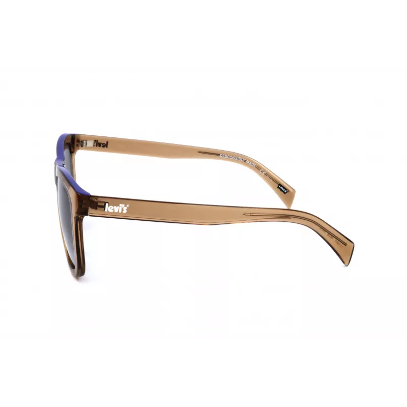 LEVI'S LV1023S09GB Unisex akiniai nuo saulės - Matinė juoda, pilki lęšiai, 53 mm