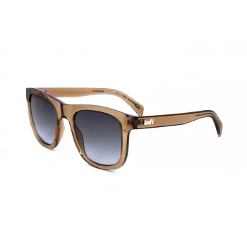 LEVI'S LV1023S09GB Unisex akiniai nuo saulės - Matinė juoda, pilki lęšiai, 53 mm