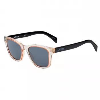 LEVIS LV1002S40GF3I Unisex akiniai nuo saulės – juodas rėmelis, pilki lęšiai, 53 mm