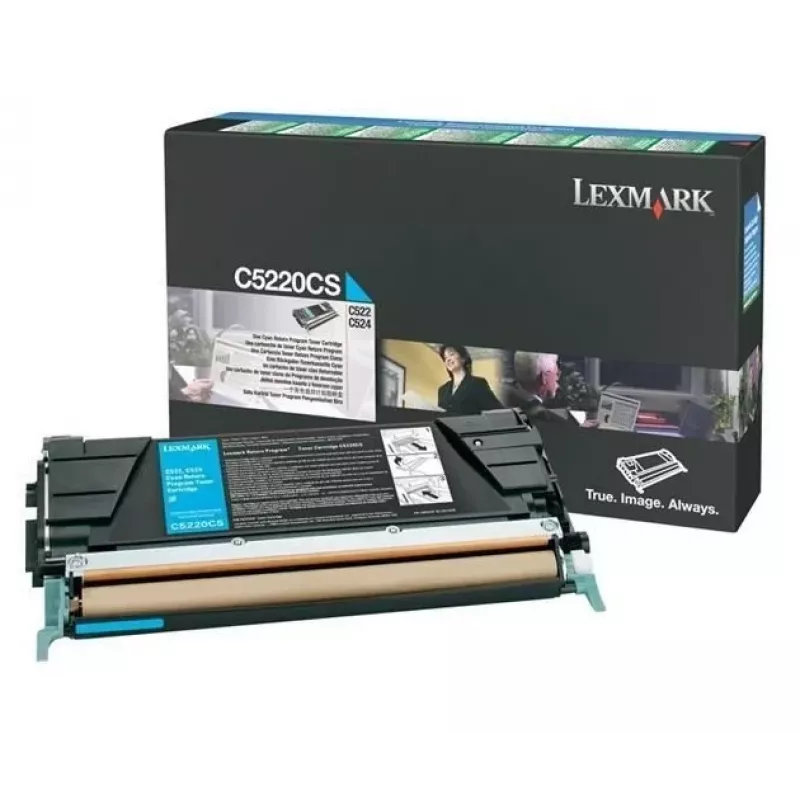 Lexmark C5220CS Cyan Toner Cartridge - Original - for C522, C524, C530, C532, C534