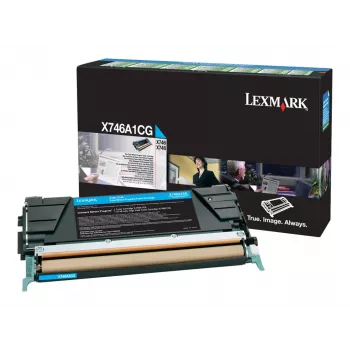 Lexmark X746A1CG Cyan Toner Cartridge - for X746de, X748de, X748dte