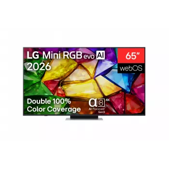LG 65MRGB87B3B 65 colių (164 cm) 4K QNED Mini RGB evo išmanusis televizorius