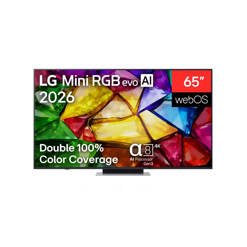 LG 65MRGB87B3B 65 colių (164 cm) 4K QNED Mini RGB evo išmanusis televizorius