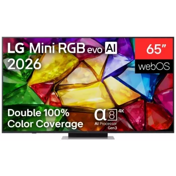 LG 65MRGB87B3B 65 colių (164 cm) 4K QNED Mini RGB evo išmanusis televizorius