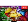LG 86MRGB87B3B 86 colių 4K UHD išmanusis televizorius su Mini LED (Mini RGB) technologija, webOS 23, α7 AI procesorius 4K Gen6, juodos spalvos