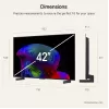LG Electronics OLED42C6ELB 42 colių 4K OLED televizorius, juodas, 120Hz, trigubas imtuvas, webOS išmanusis televizorius
