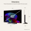 LG Electronics OLED48C6ELB.AEUD 48 colių 4K OLED televizorius, juodas, UltraHD/4K, trigubas imtuvas, 120 Hz skydelis