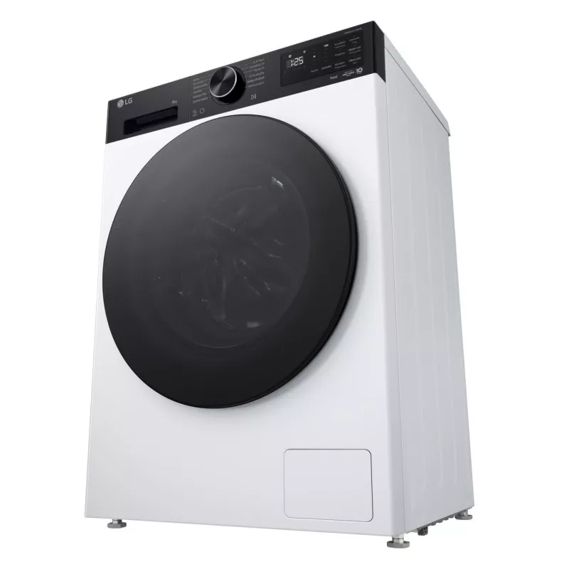 LG F2X50S8TKB 8 kg 1200 aps./min. priekinio įkrovimo skalbimo mašina su AI DD, Steam & Wi-Fi - balta