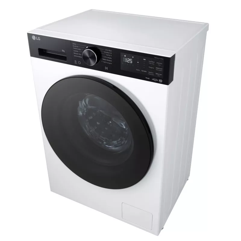 LG F2X50S8TKB 8 kg 1200 aps./min. priekinio įkrovimo skalbimo mašina su AI DD, Steam & Wi-Fi - balta