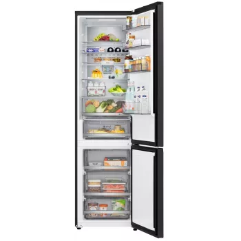 LG GBBS726BEV Laisvai pastatomas šaldytuvas-šaldiklis su Total No Frost, 384 L, matinė juoda, energijos klasė C, inverterinis linijinis kompresorius, Wi-Fi