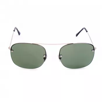 LGR Maasa Sunglasses Black - Rectangular Acetate Frame with Grey Mineral Glass Lenses - 54/18/145 mm