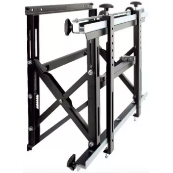 LH-GROUP OY LHINOUT išstumiamas vaizdo sienos laikiklis 46-55 colių ekranams iki 50 kg (VESA 200x200 iki 600x400), juodas