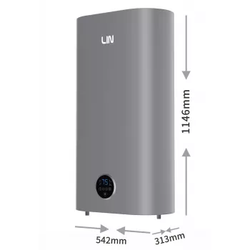 LI- LIN LIFVD1SMGY 100L UNIVERSAL elektrinis vandens šildytuvas, pilkas, Wi-Fi