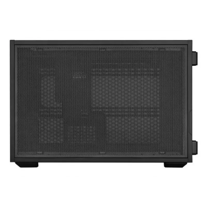 Lian Li DAN Cases B4 Wood Edition Mini bokšto kompiuterio korpusas, Micro-ATX, riešutmedžio priekinis skydelis, juodas