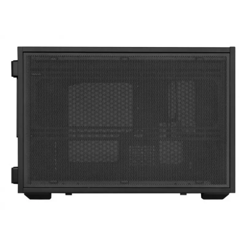 Lian Li DAN Cases B4 Wood Edition Mini bokšto kompiuterio korpusas, Micro-ATX, riešutmedžio priekinis skydelis, juodas