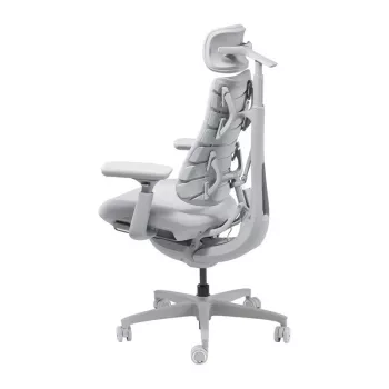 LiberNovo Omni Dynamic ergonomiška biuro kėdė, pilka, tinklinė, 45 cm sėdynės aukštis, 3D reguliuojami porankiai, 120 kg talpa