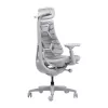 LiberNovo Omni Dynamic ergonomiška biuro kėdė, pilka, tinklinė, 45 cm sėdynės aukštis, 3D reguliuojami porankiai, 120 kg talpa