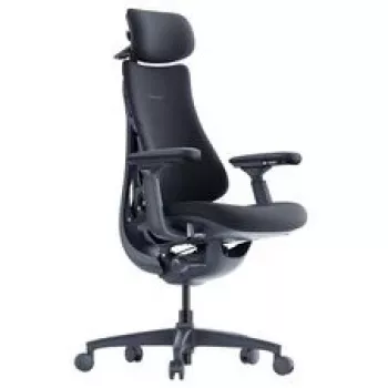 LiberNovo Omni ergonominė biuro kėdė su aktyviu atlošu ir masažo funkcija, juoda