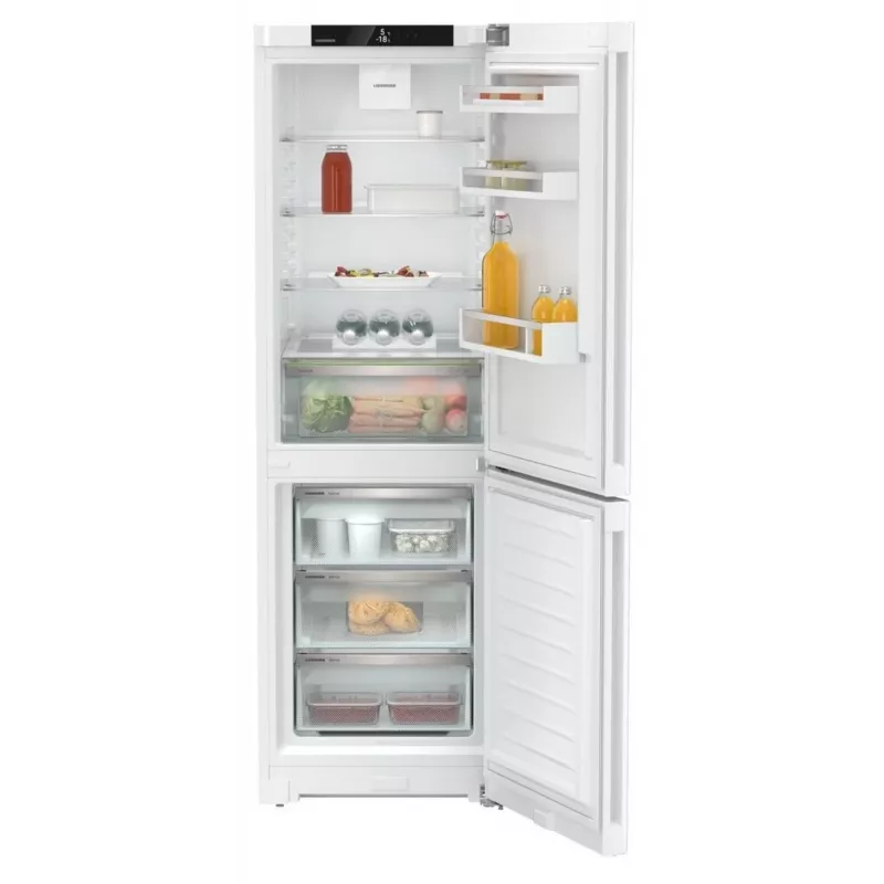 Liebherr CNd 5203 Šaldytuvas su šaldikliu, 330 L, NoFrost, Energijos klasė C, 35 dB, juodos spalvos