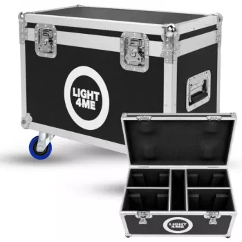 LIGHT4ME 100 SPOT RING CASE 4IN1 Flight Case, skirtas 4x judančioms galvutėms