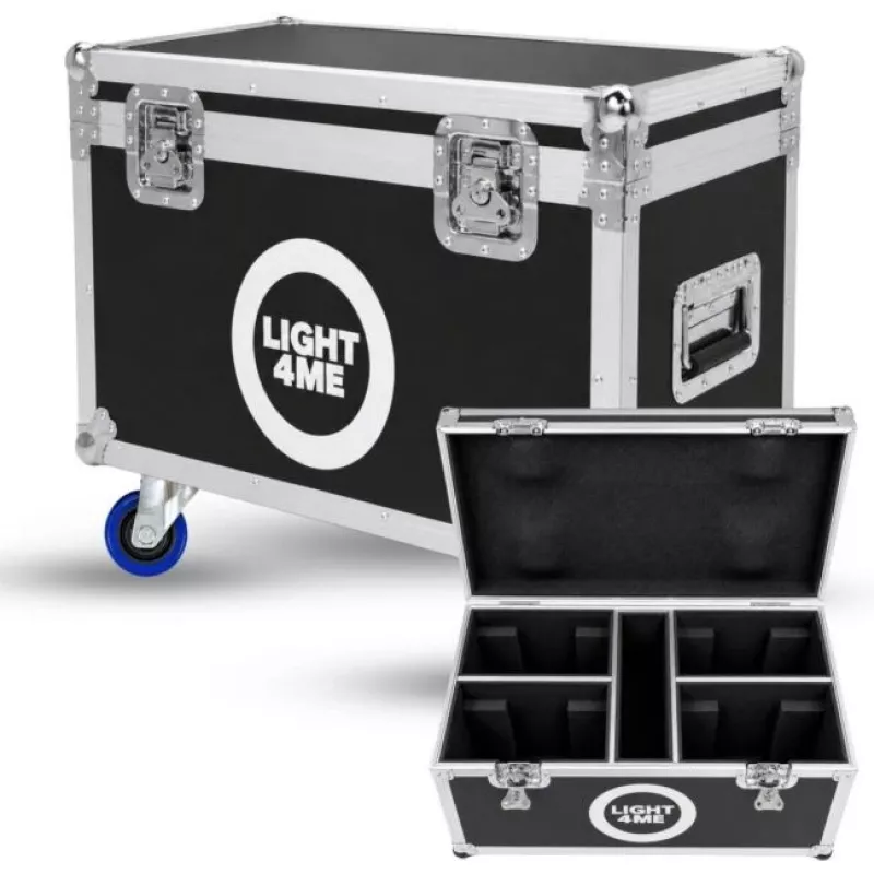 LIGHT4ME 100 SPOT RING CASE 4IN1 Flight Case, skirtas 4x judančioms galvutėms