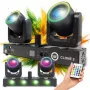 LIGHT4ME CLONE 2 3-in-1 Multieffect Lighting Fixture - Derby, Strobe, Laser su DMX ir IR nuotolinio valdymo pultu