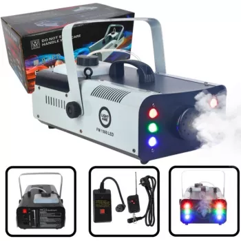 LIGHT4ME FM 1500 LED Fog Machine Smoke Generator 1500W su RGB LED