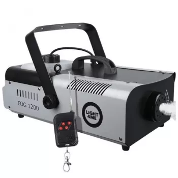 LIGHT4ME FOG 1200 Dūmų generatorius su nuotolinio valdymo pultu, 1200W, 2,5L talpa, juodas