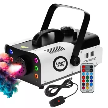 LIGHT4ME FOG 900 LED rūko mašina su belaidžiu nuotolinio valdymo pultu ir RGB LED