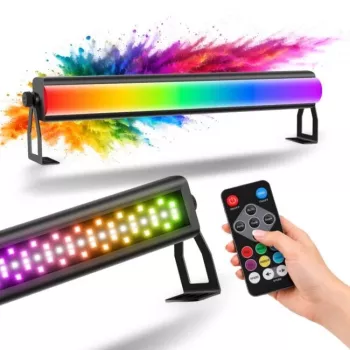 LIGHT4ME FROST BAR 72x3W RGB LED Wash Bar su DMX valdymu, 25° spindulys, aliuminio korpusas, juoda