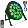 LIGHT4ME HEX PAR RING LED efektinis šviestuvas 7x10W RGBWA+UV 48xSMD RGB
