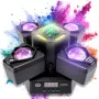 LIGHT4ME MADNESS QUATRO 4-in-1 judančios galvos daugiaefektis šviestuvas
