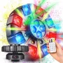 LIGHT4ME OCTOS Judanti kelių efektų šviesa su RGBW LED, raudonu/žaliu lazeriu ir stroboskopu