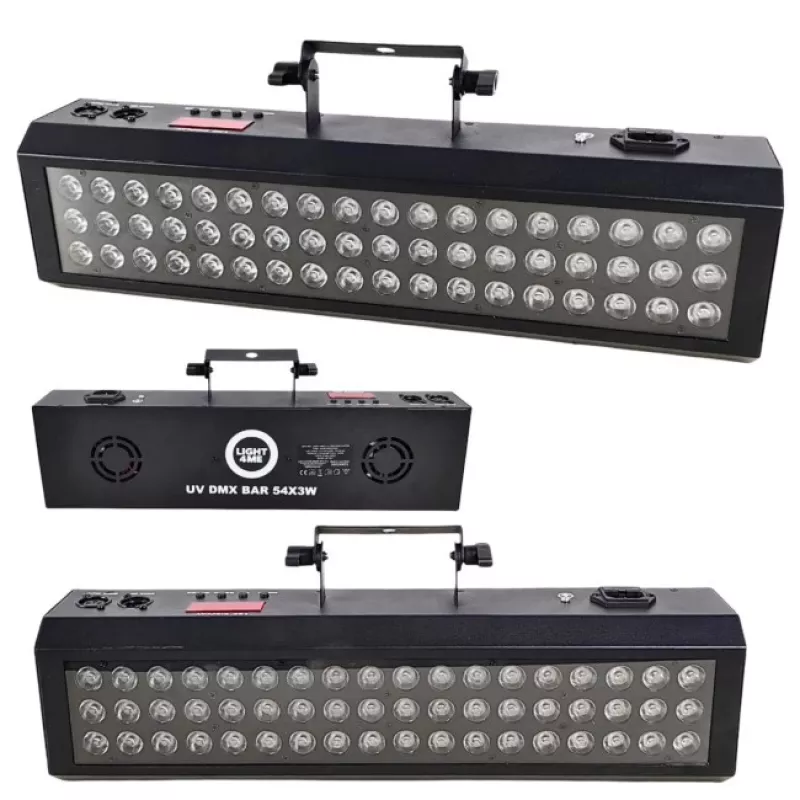 LIGHT4ME UV DMX BAR 54x3W UV LED efektinis šviestuvas