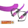 Lightwin LDP-50 LC-LC 2m OM4 daugiamodis optinis pataisos kabelis, dvigubas, LSZH aqua LDP-50 LC-LC 2.0 OM4
